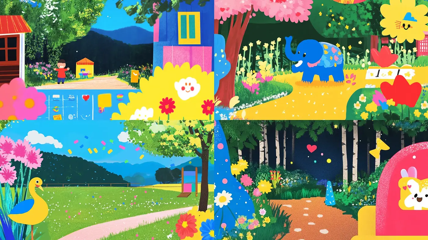 Colorful Storybook Enchantment: A Dive into Whimsical Artistry - Midjourney sref style