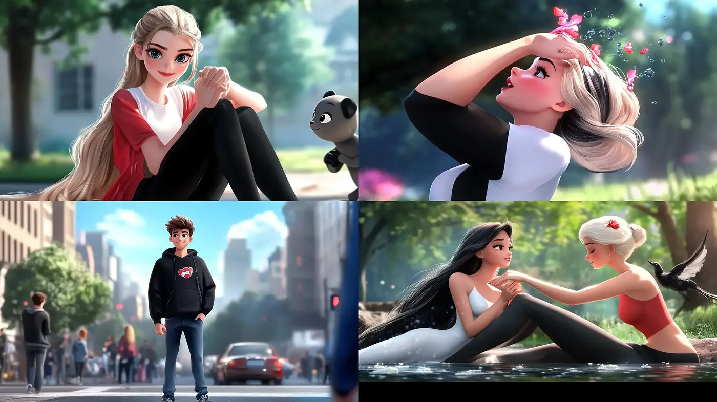 Serene Fantasy: A Cinematic Digital Art Fusion - Midjourney sref style