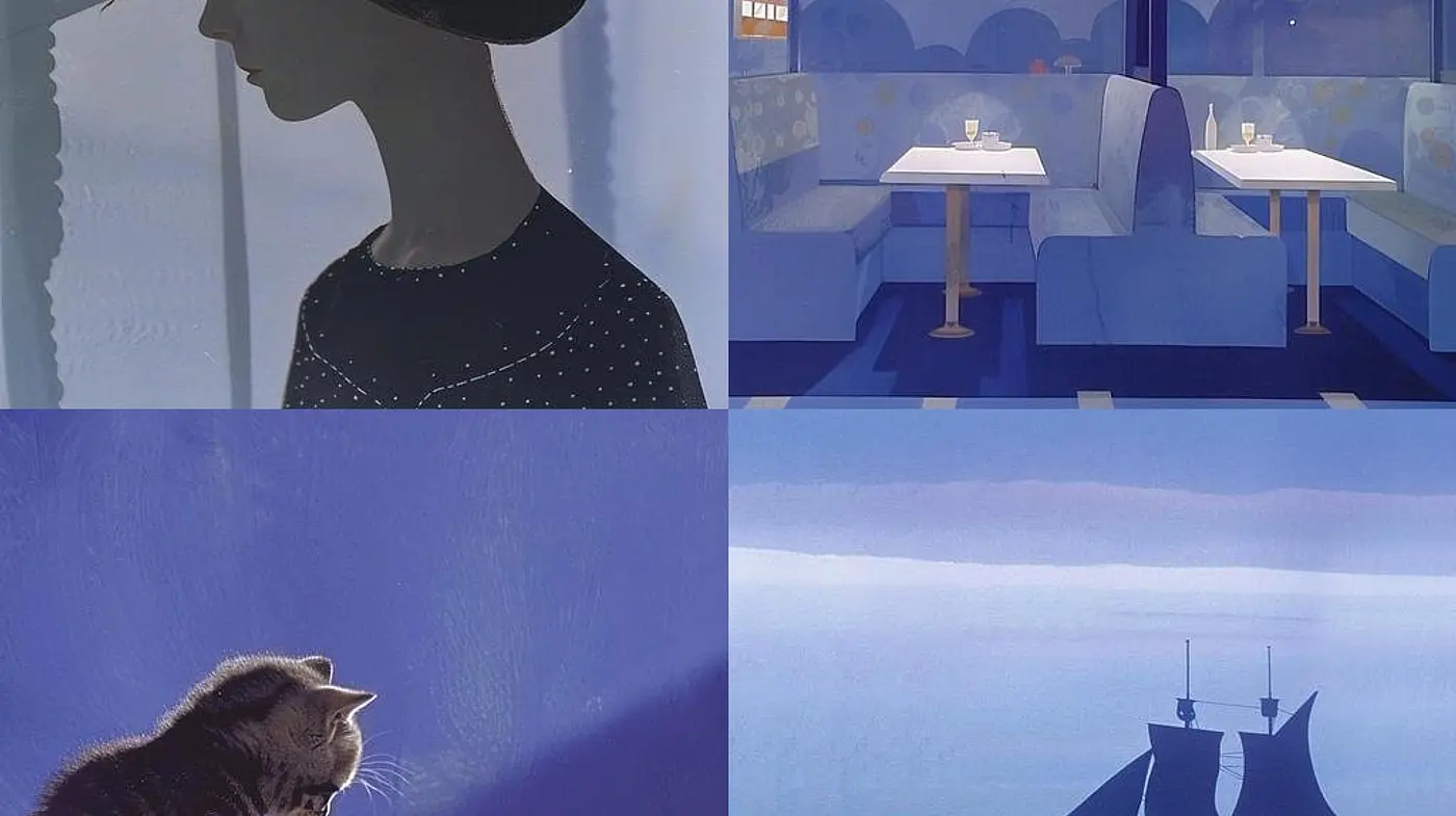 Serene Twilight Tones in Stylized Realism with Textured Depth - Midjourney sref style