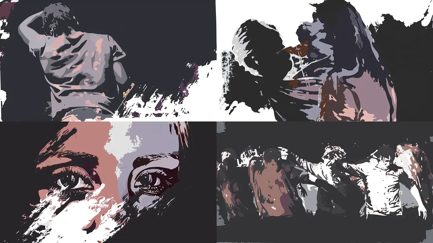 Abstract Figurative Expression Through Digital Brushwork and Muted Tones - Midjourney sref style