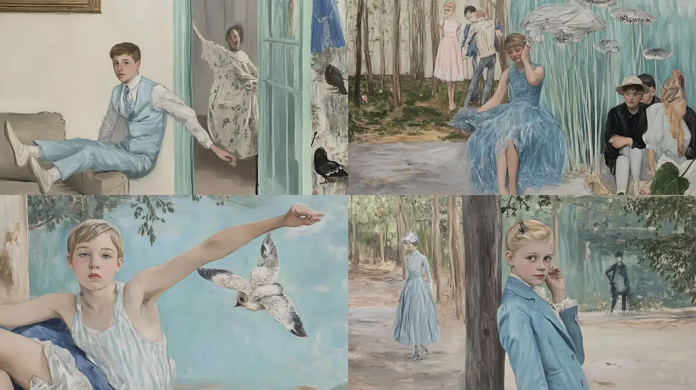 Serene Pastel Portraiture in the Impressionist Tradition - Midjourney sref style