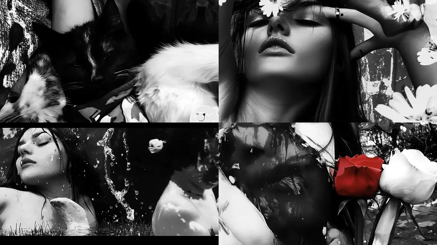 Monochromatic Dreamscapes with Surreal Overtones - Midjourney sref style