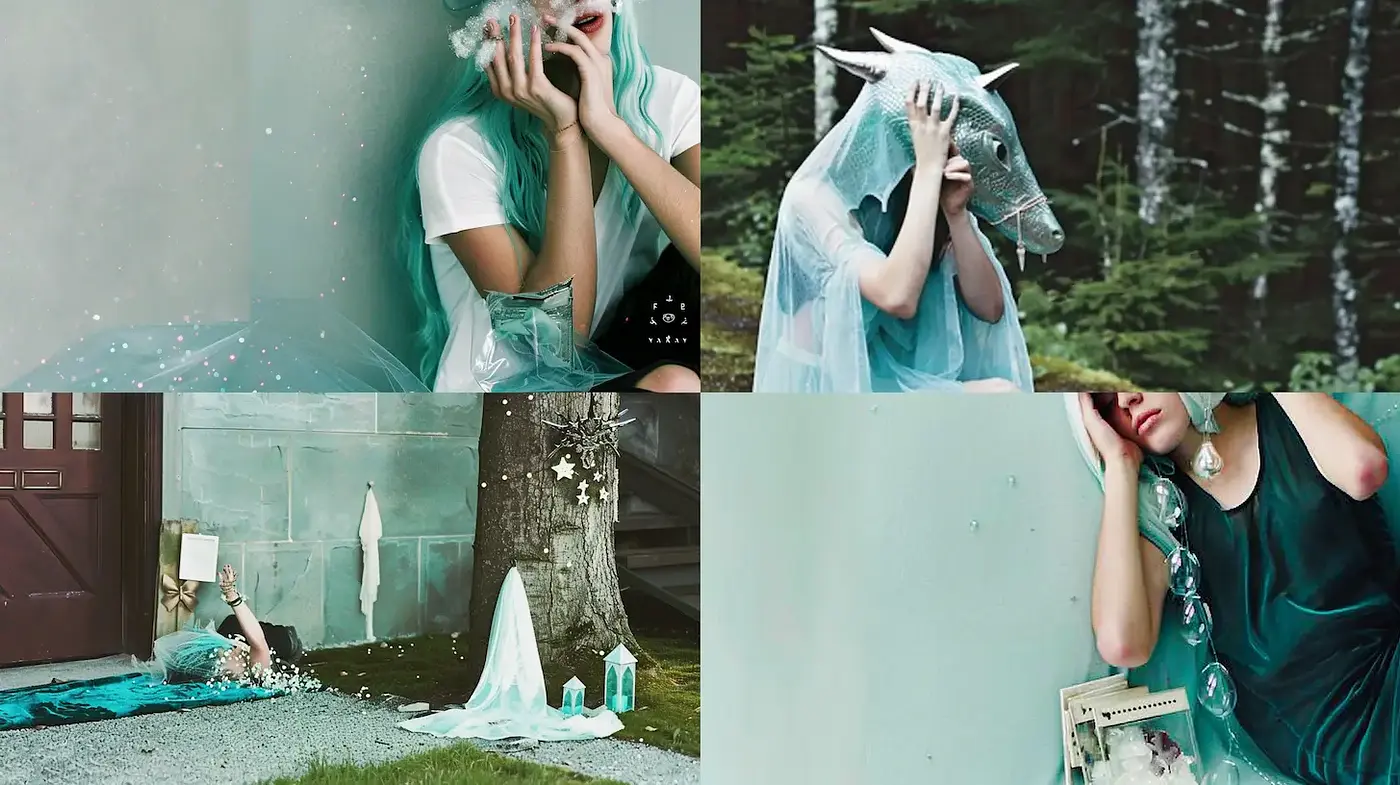 Surreal and Ethereal Aesthetic with Dreamlike Textures - Midjourney sref style