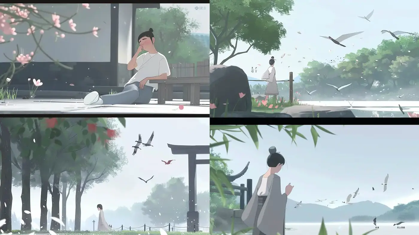 Serene and Ethereal Style with a Dreamy Atmosphere - Midjourney sref style