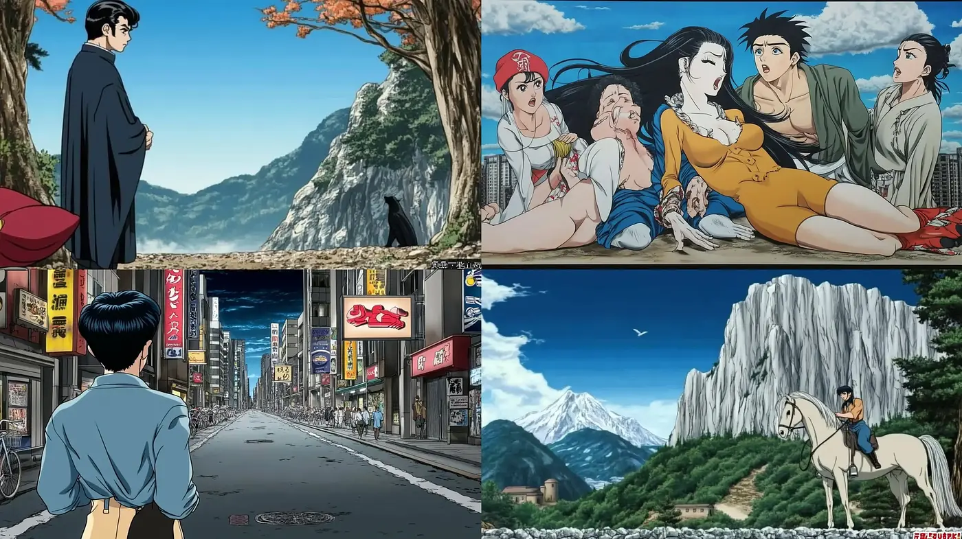 Contemporary Animated Elegance with Traditional Essence - Midjourney sref style