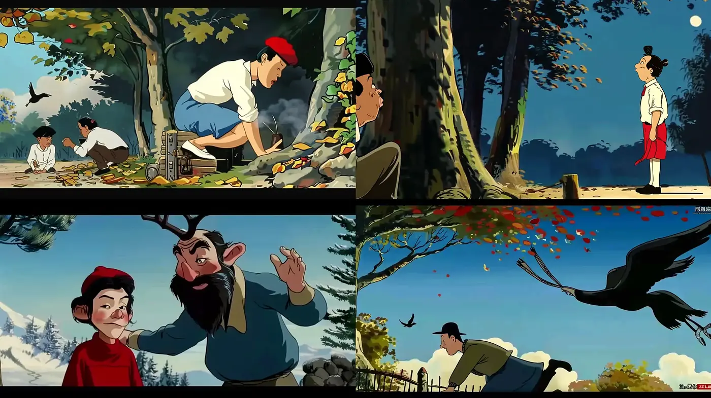 Harmonious Nature-Inspired Animated Panorama - Midjourney sref style