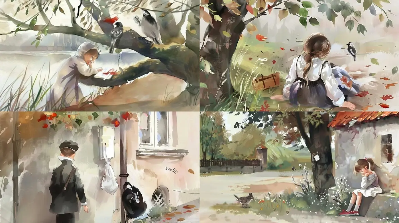Ephemeral Hues of Tranquility: A Consistent Touch of Warmth and Softened Realities in Artistic Expression - Midjourney sref style