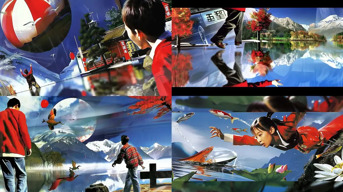 Vibrant and Engaging Illustrations with Surreal Elements - Midjourney sref style