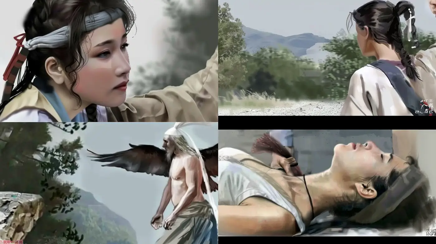 Ethereal Brushstrokes: A Harmonious Blend of Natural Hues and Gentle Realism - Midjourney sref style