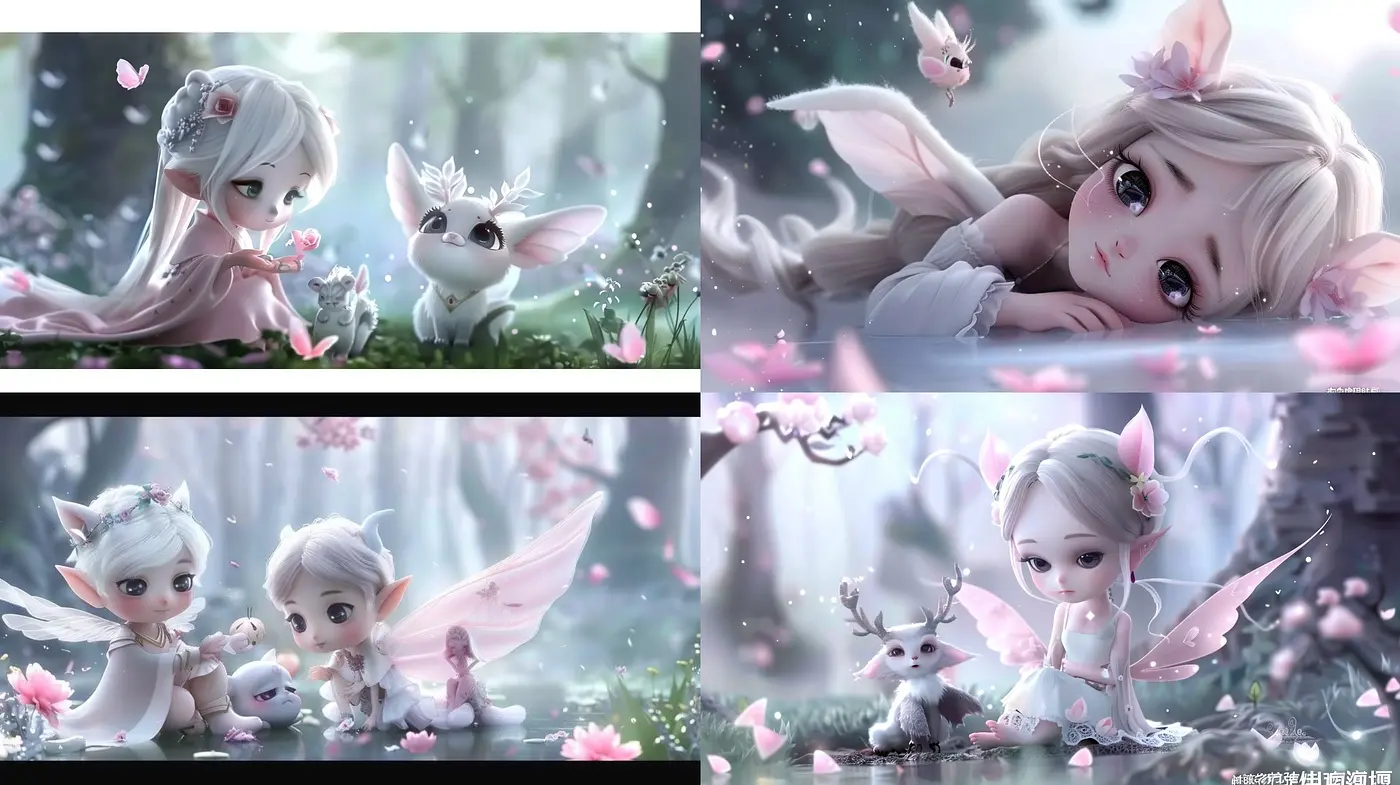 Enchanting Whimsical Anime-Inspired Dreamscapes with Pastel Palette - Midjourney sref style