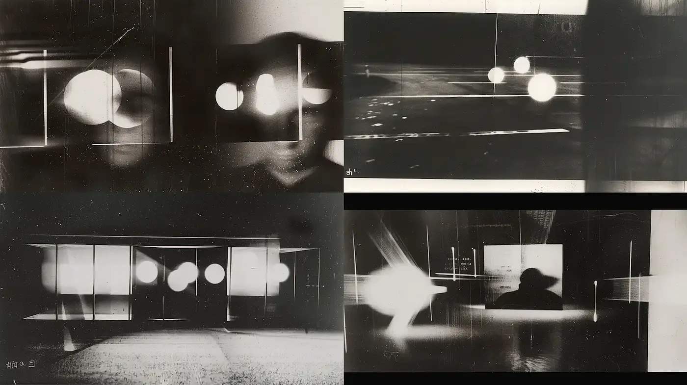 Abstract Photographic Exploration with Ethereal Lighting and Depth - Midjourney sref style
