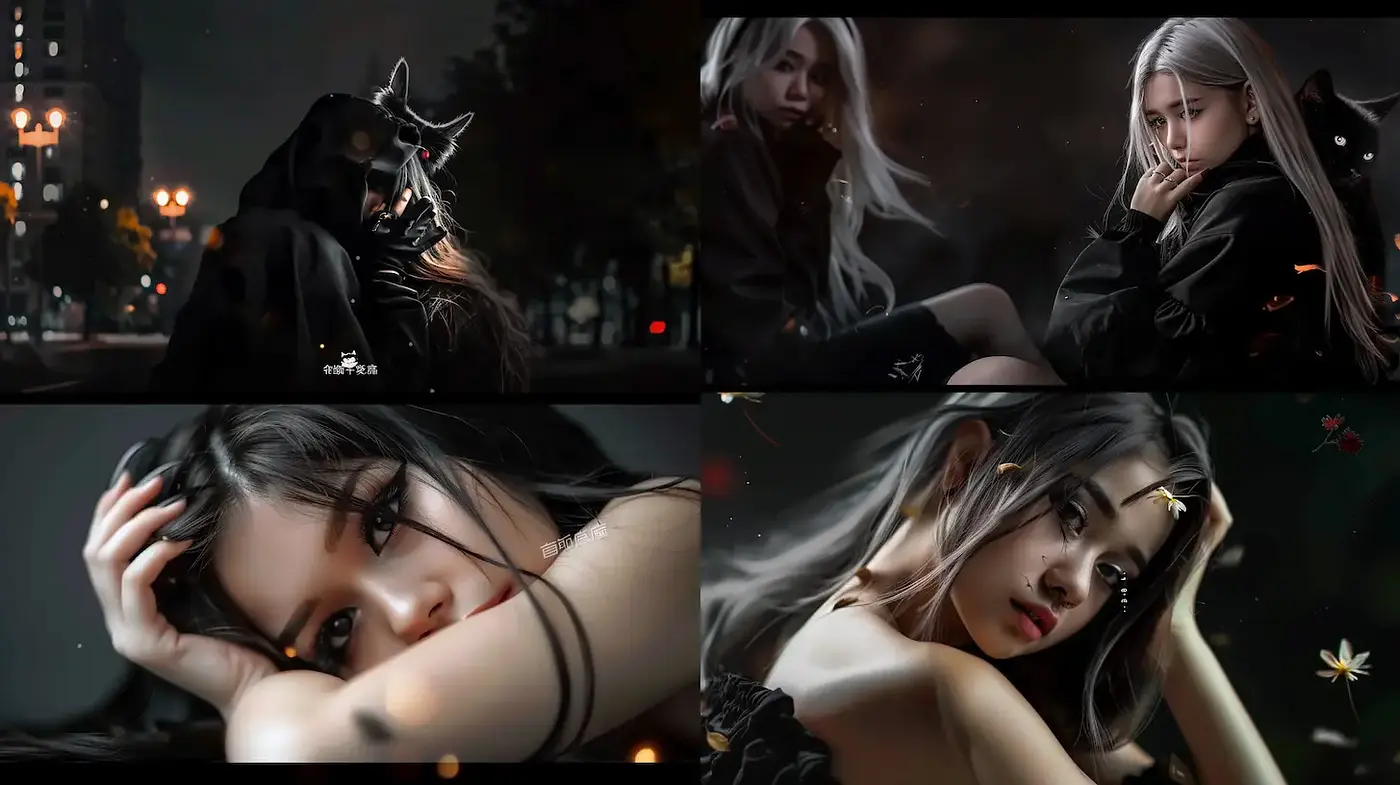 Ethereal and Darkly Atmospheric Aesthetic with a Hint of Modern Elegance - Midjourney sref style