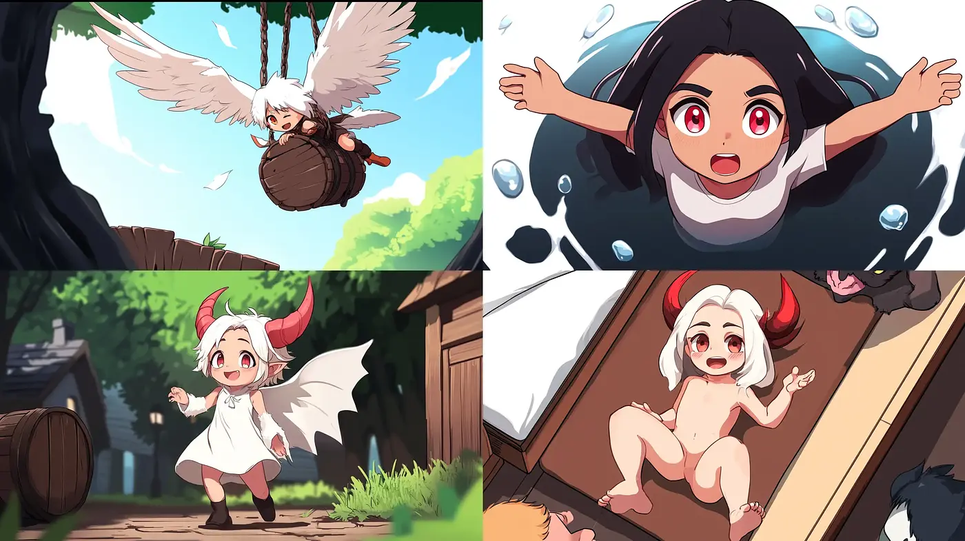 Whimsical Anime-Inspired Visions with a Lighthearted Palette - Midjourney sref style