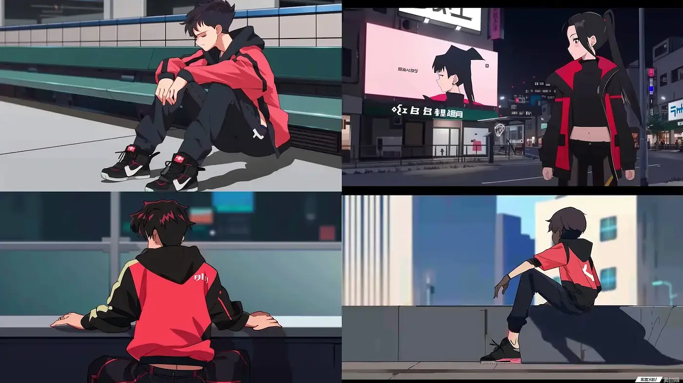 Dynamic and Urban Anime-Inspired Aesthetic with Modern Vibes - Midjourney sref style