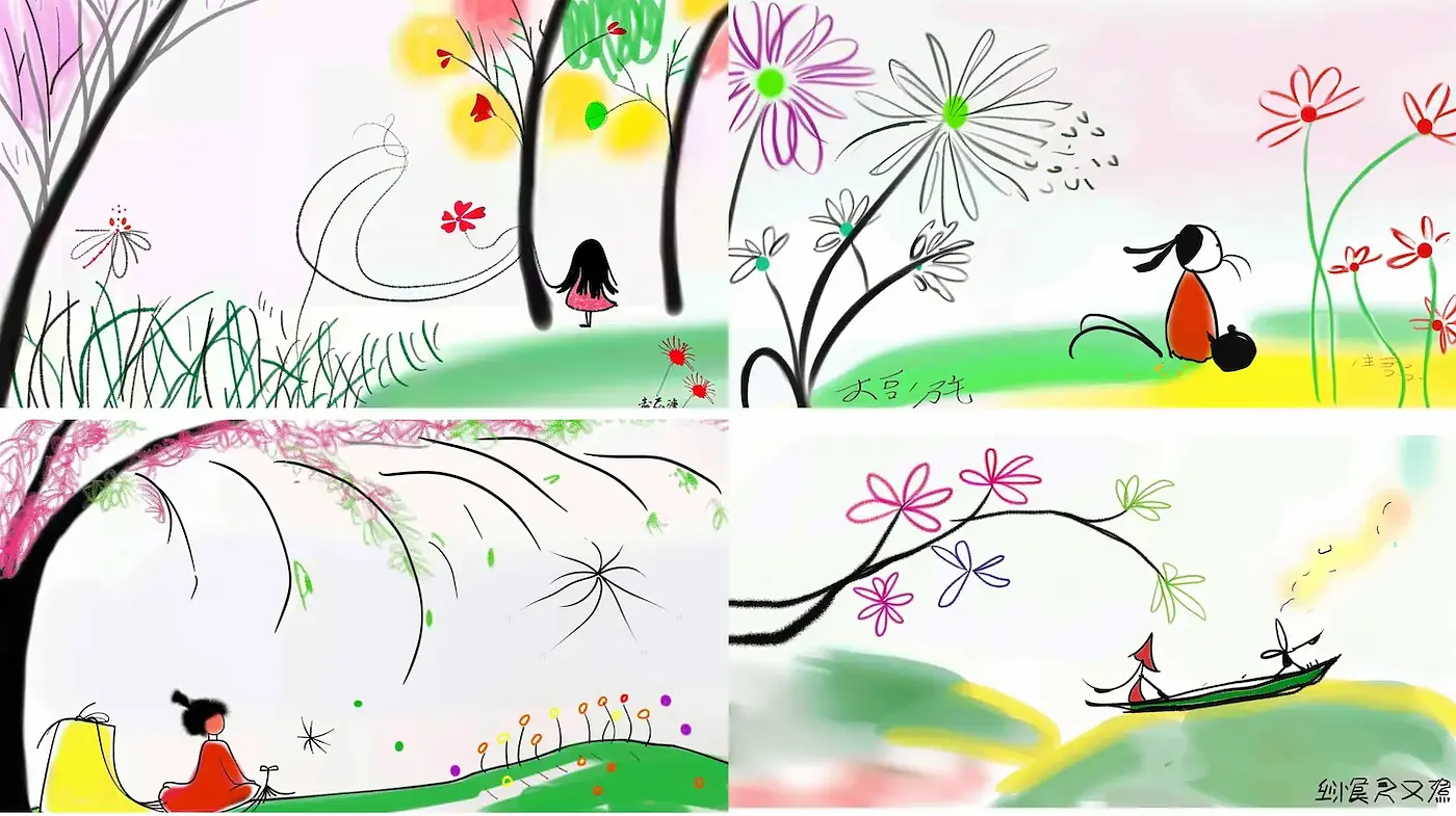 Whimsical and Vibrant Illustrations with a Playful Essence - Midjourney sref style