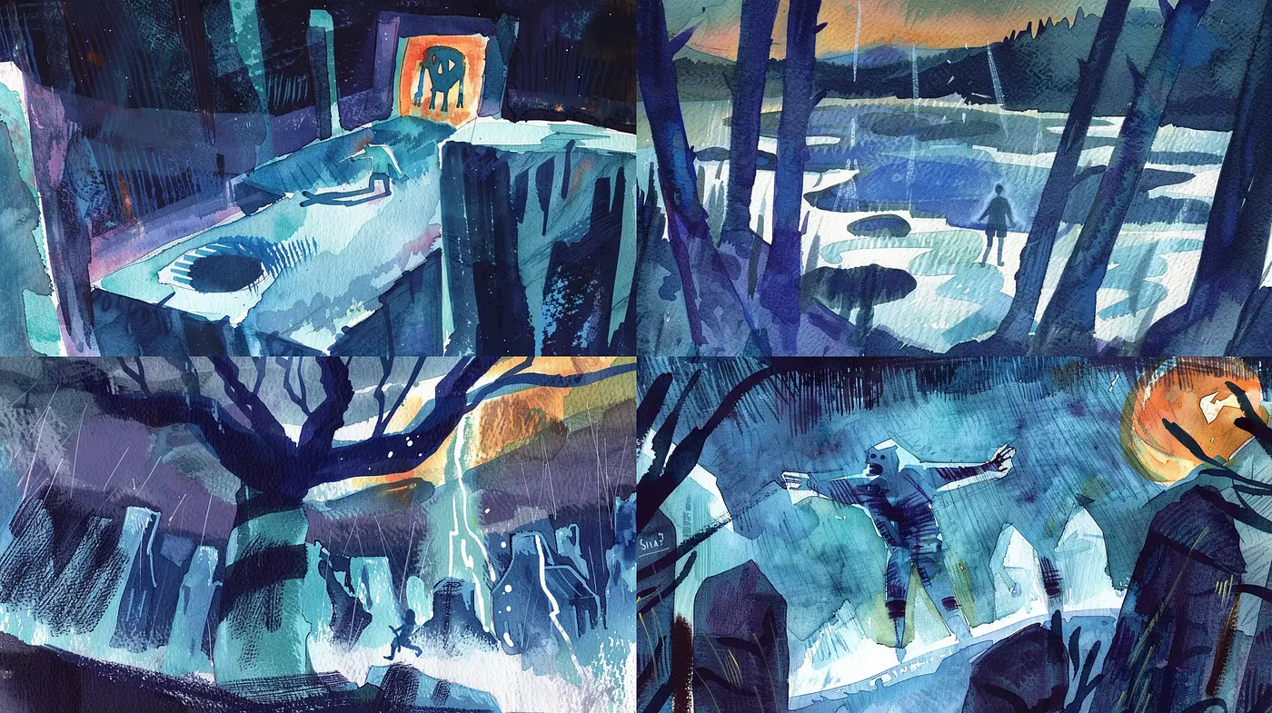 Ethereal Twilight: A Dreamlike Watercolor Journey - Midjourney sref style