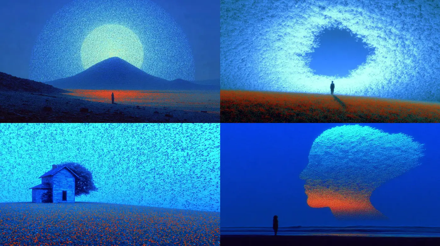 Mystical Landscapes with Dreamlike Elements - Midjourney sref style