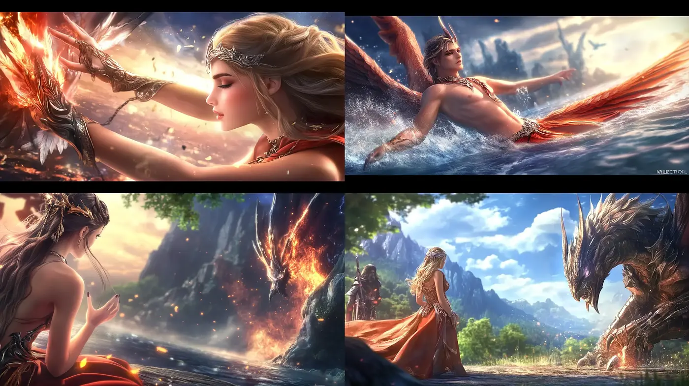 Ethereal Mythos: A Fusion of Fantasy Realism and Cinematic Splendor - Midjourney sref style