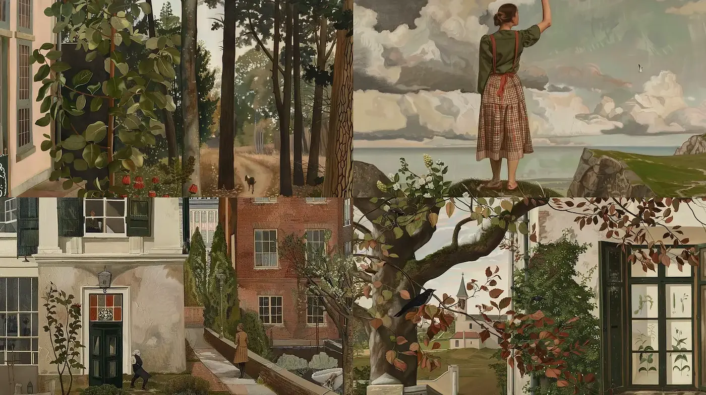 Calm and Whimsical Depictions of Nature and Daily Life - Midjourney sref style