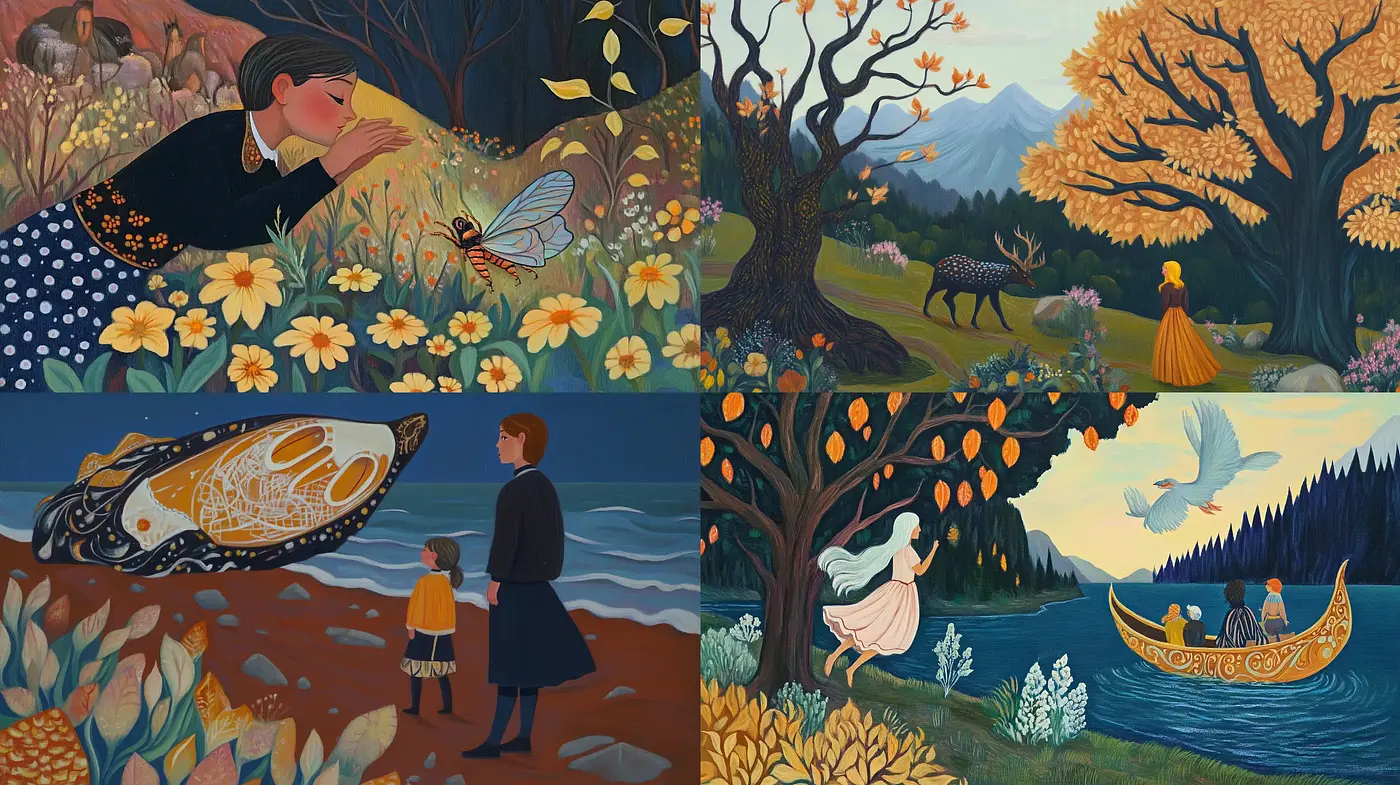 Enchanting Storybook Reverie: A Consistent Vision of Whimsical Nature - Midjourney sref style