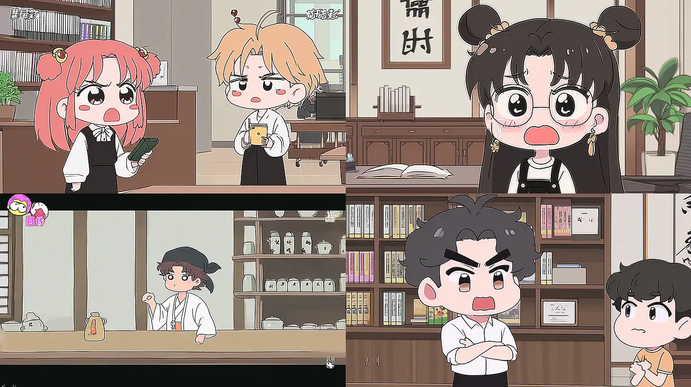 Charming and Playful Cartoon Aesthetic with Strong Character Expressions - Midjourney sref style
