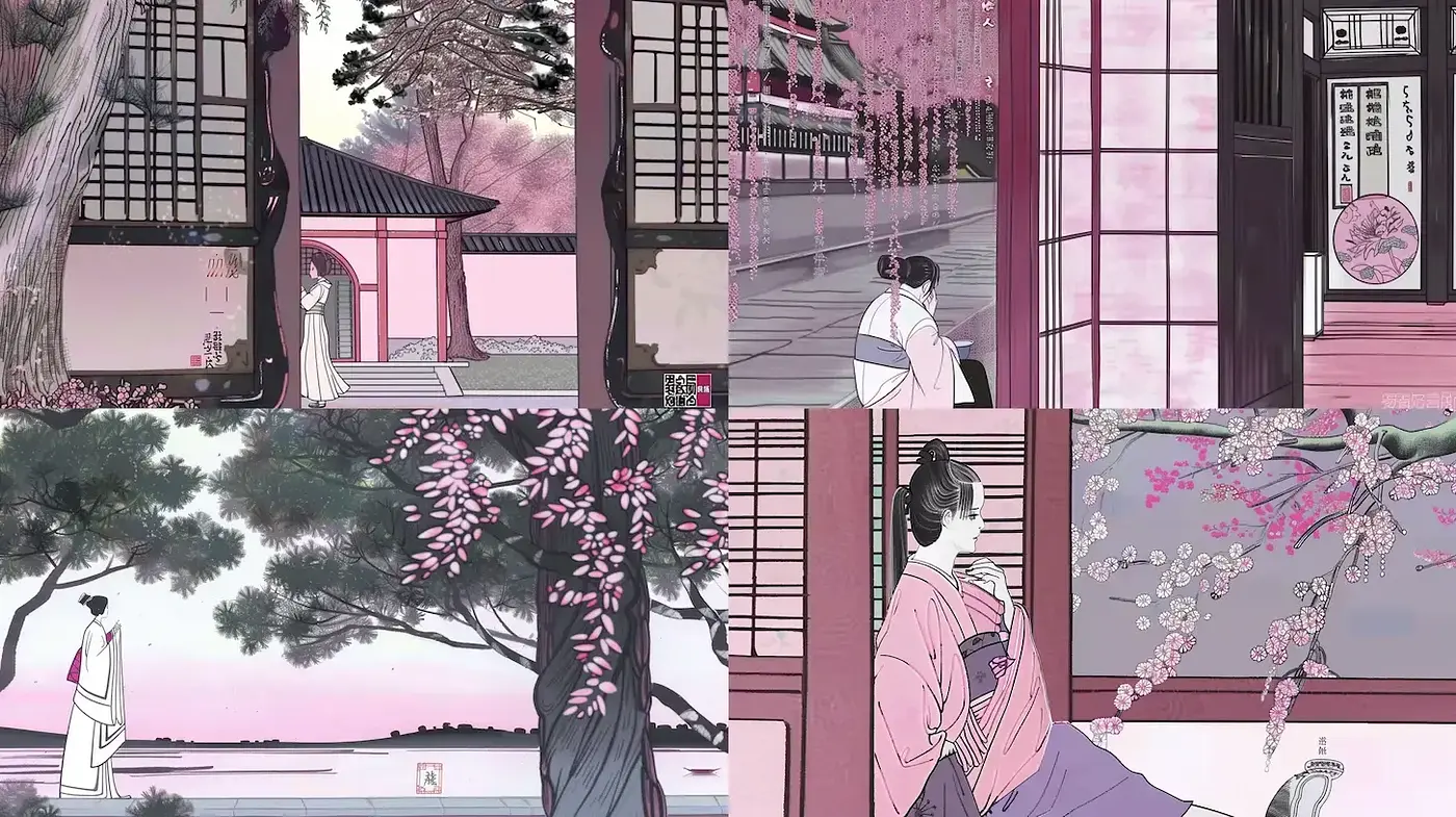 Elegant East Asian Aesthetic with a Lyrical Touch - Midjourney sref style
