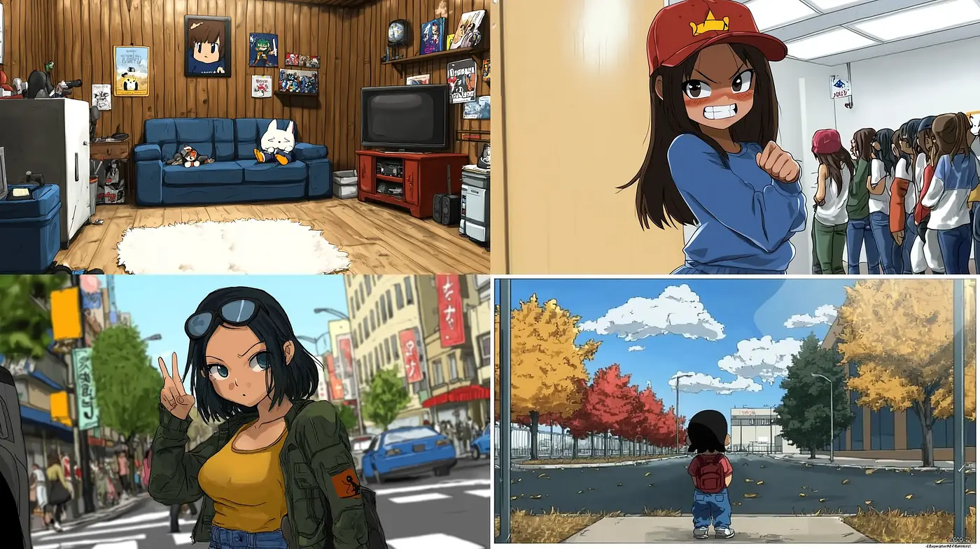 Vibrant Anime-Inspired Illustrative Essence - Midjourney sref style