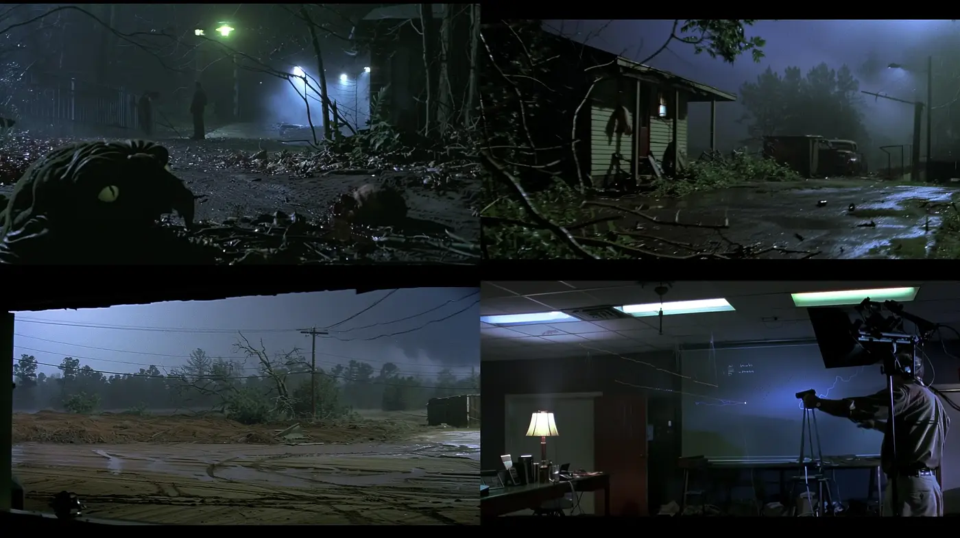 Cinematic Nocturnal Hues with a Mysterious Undertone - Midjourney sref style