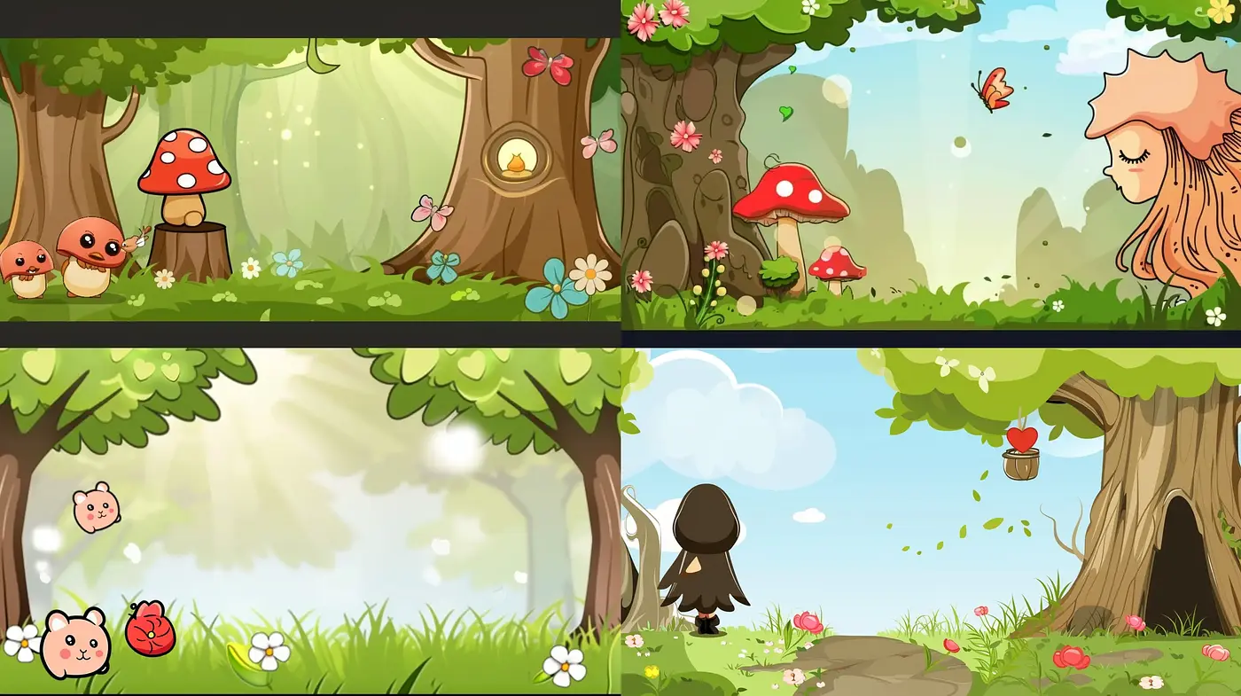 Enchanted Forest Whimsy: A Consistent Tale of Magical Tranquility - Midjourney sref style