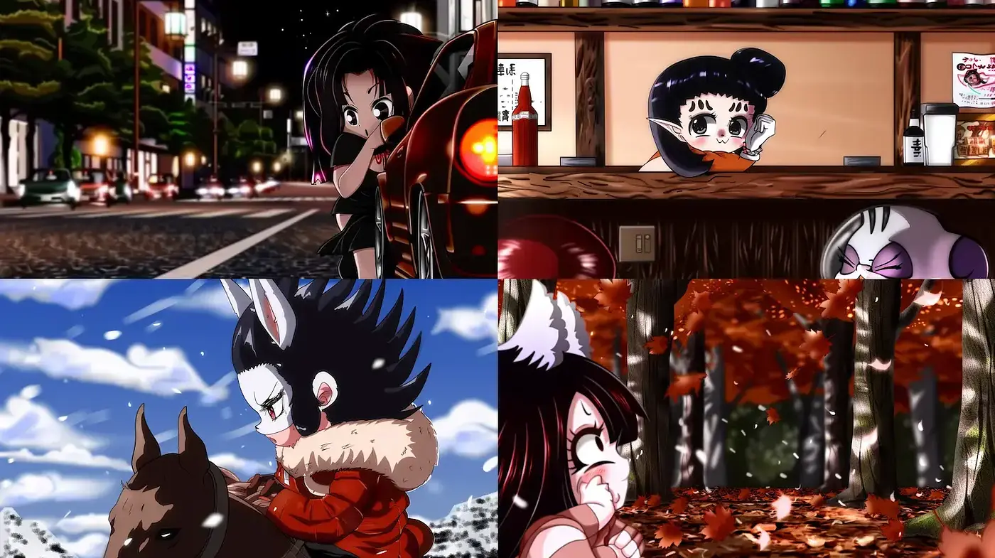 Diverse Scenes with a Playful, Vibrant Aesthetic - Midjourney sref style