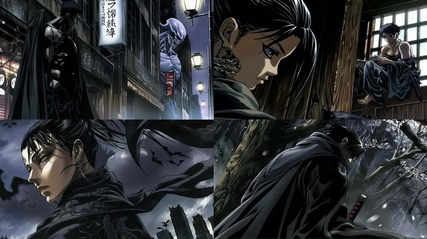 Complex, moody visual narrative with dark undertones - Midjourney sref style