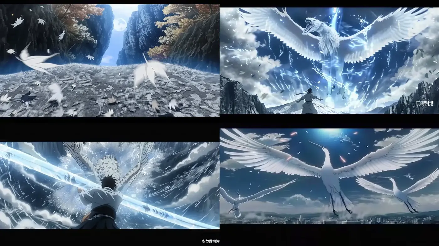 Ethereal Skies and Mythical Creatures: A Harmonious Blend of Manga-Inspired Fantasy - Midjourney sref style