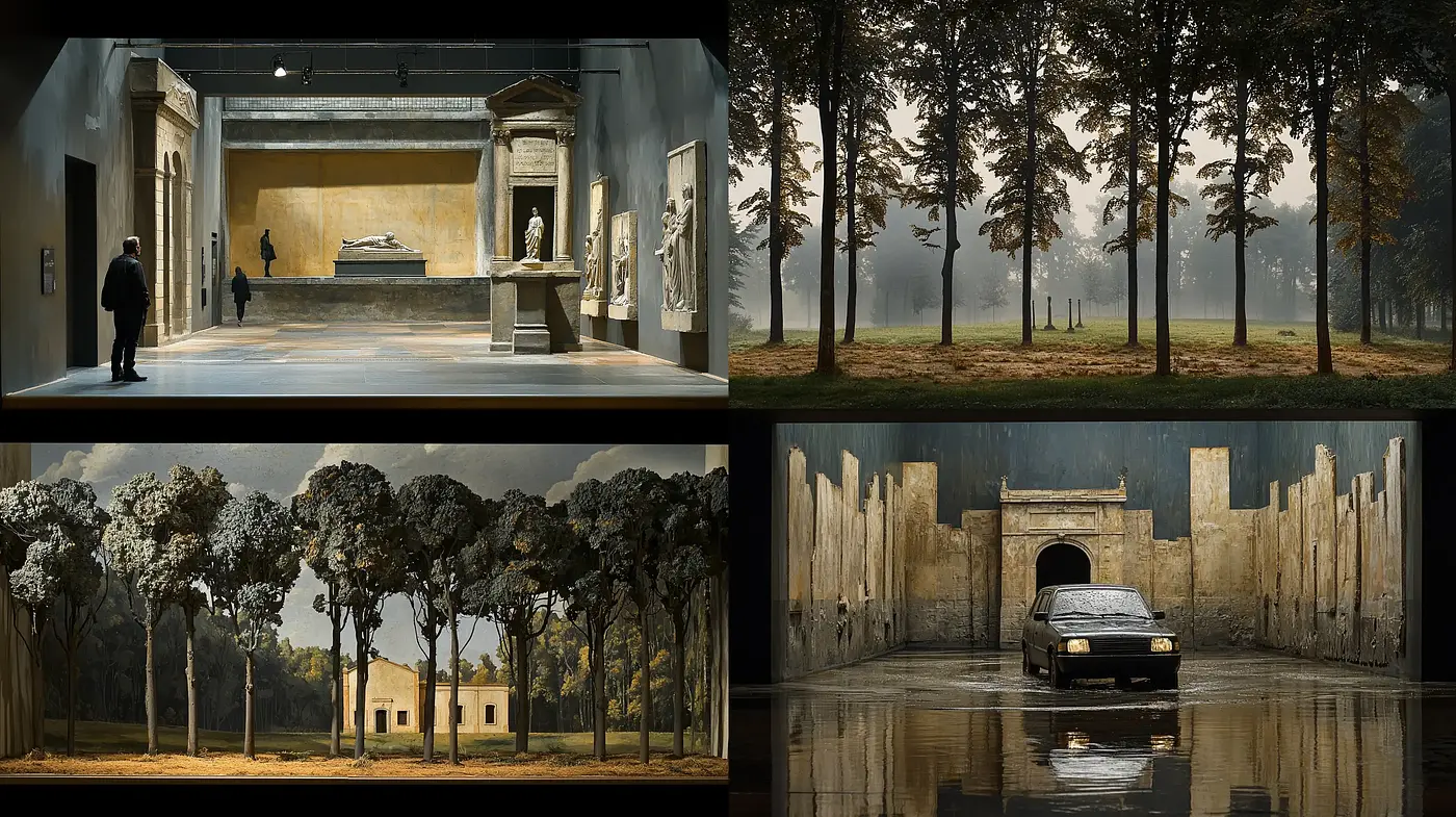 Ethereal Realism and Artistic Serenity in Sepia and Earth Tones - Midjourney sref style