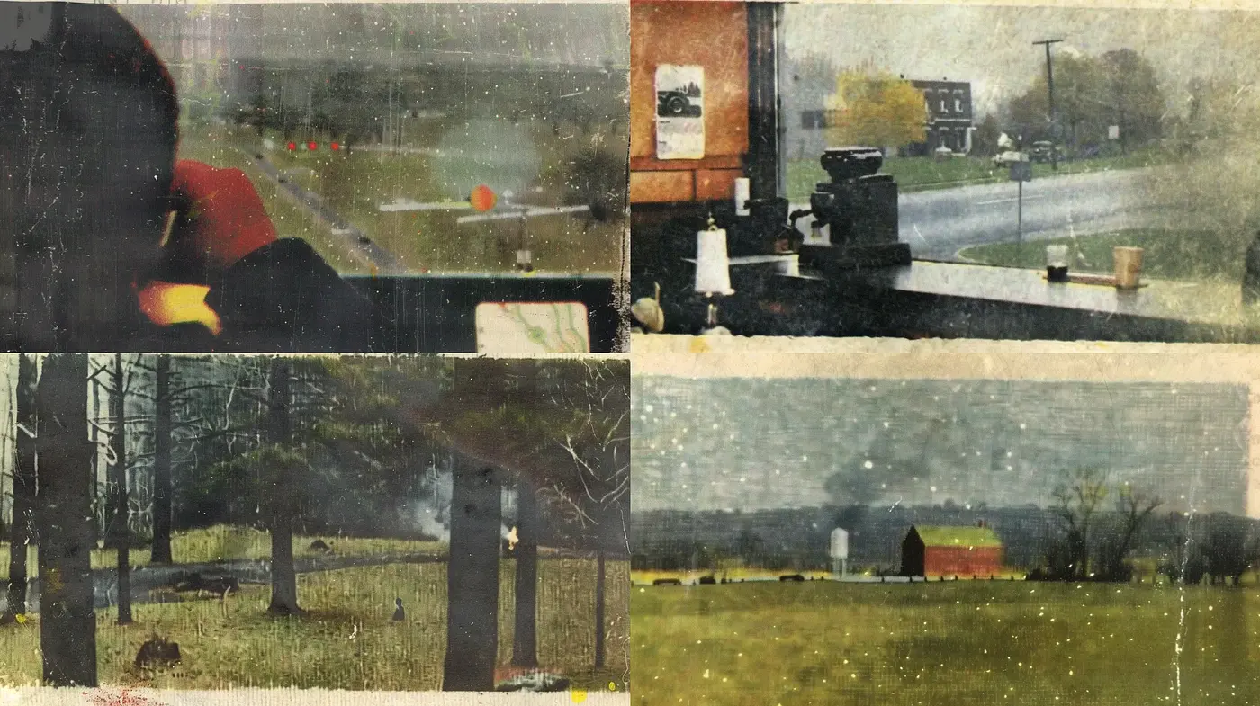 Time-Worn Textural Montage with a Nostalgic Patina - Midjourney sref style