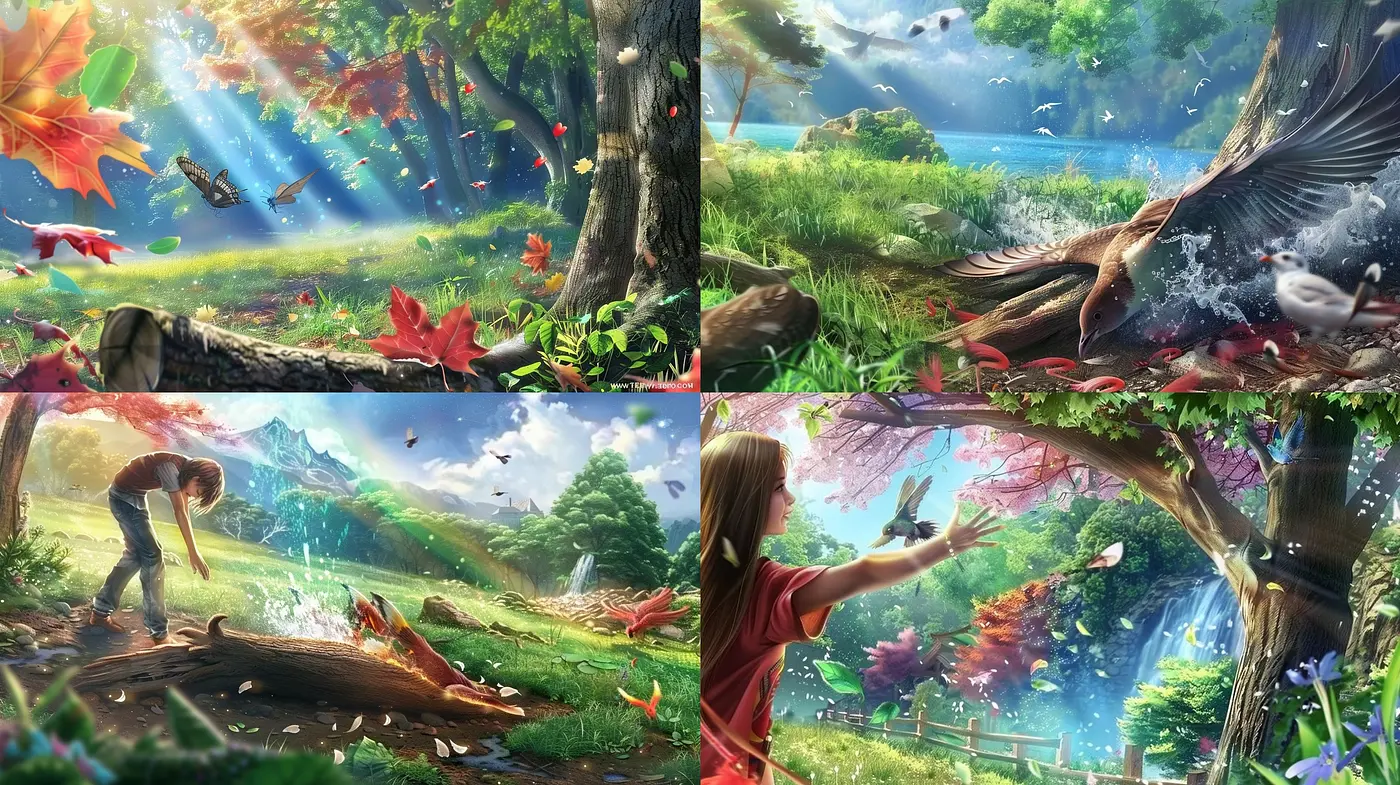 Enchanted Realism: A Harmonious Blend of Vivid Textures and Ethereal Lighting - Midjourney sref style