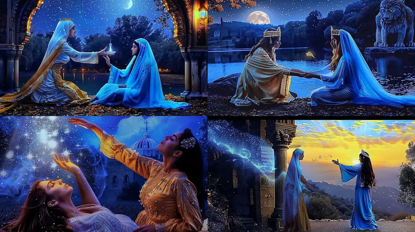 Enchanted Ethereal Scenes with Mystical Elements - Midjourney sref style