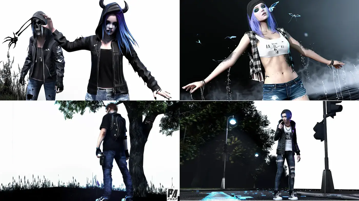 Futuristic Urban Aesthetic with an Edgy, Surreal Touch - Midjourney sref style