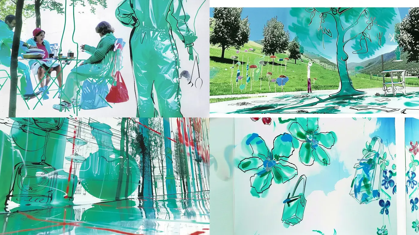 Harmonious Chromatic Abstraction in Contemporary Fluidity - Midjourney sref style