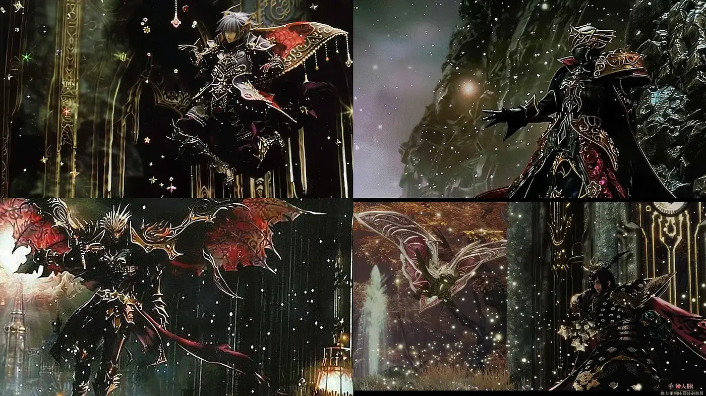 Dark Fantasy with Ornate Detailing and Atmospheric Elements - Midjourney sref style