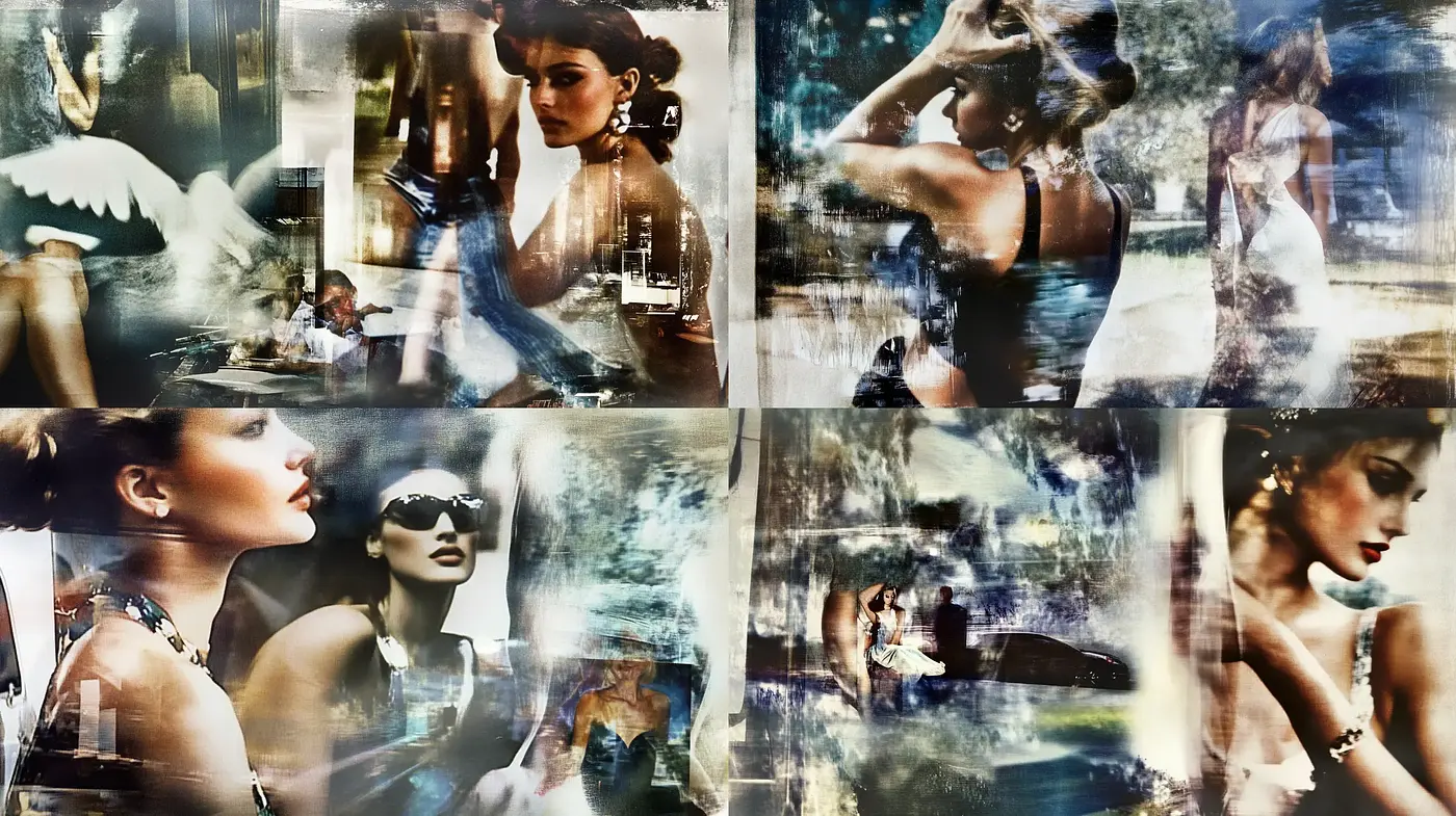 Ethereal Dreamscape of Melancholic Chromatics - Midjourney sref style