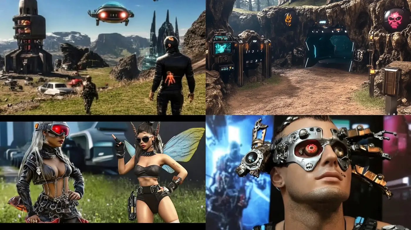 Futuristic Dystopian Vignettes: A Cybernetic Reverie - Midjourney sref style