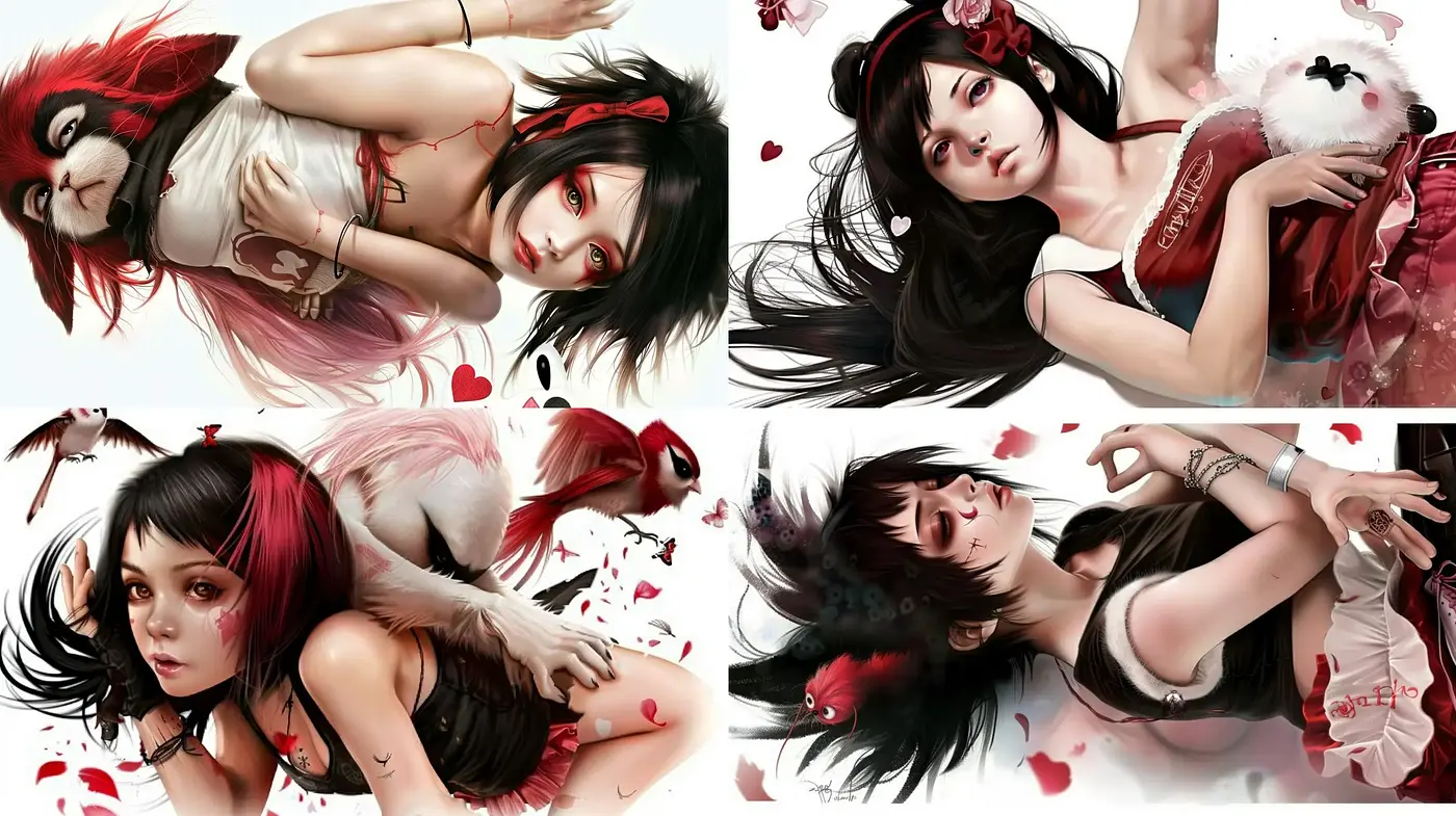 Consistent Hyperrealistic Feminine Portraiture with a Surreal and Ethereal Edge - Midjourney sref style