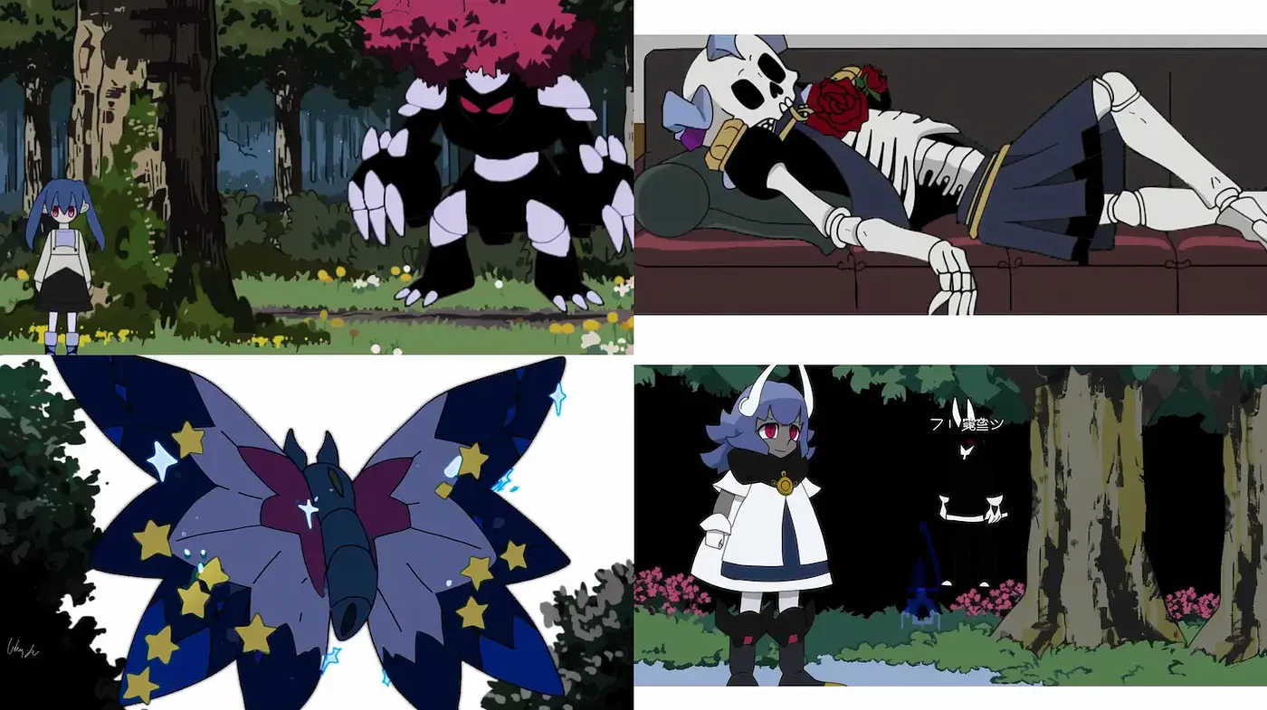 Playful yet melancholic style influenced by contemporary anime aesthetics - Midjourney sref style