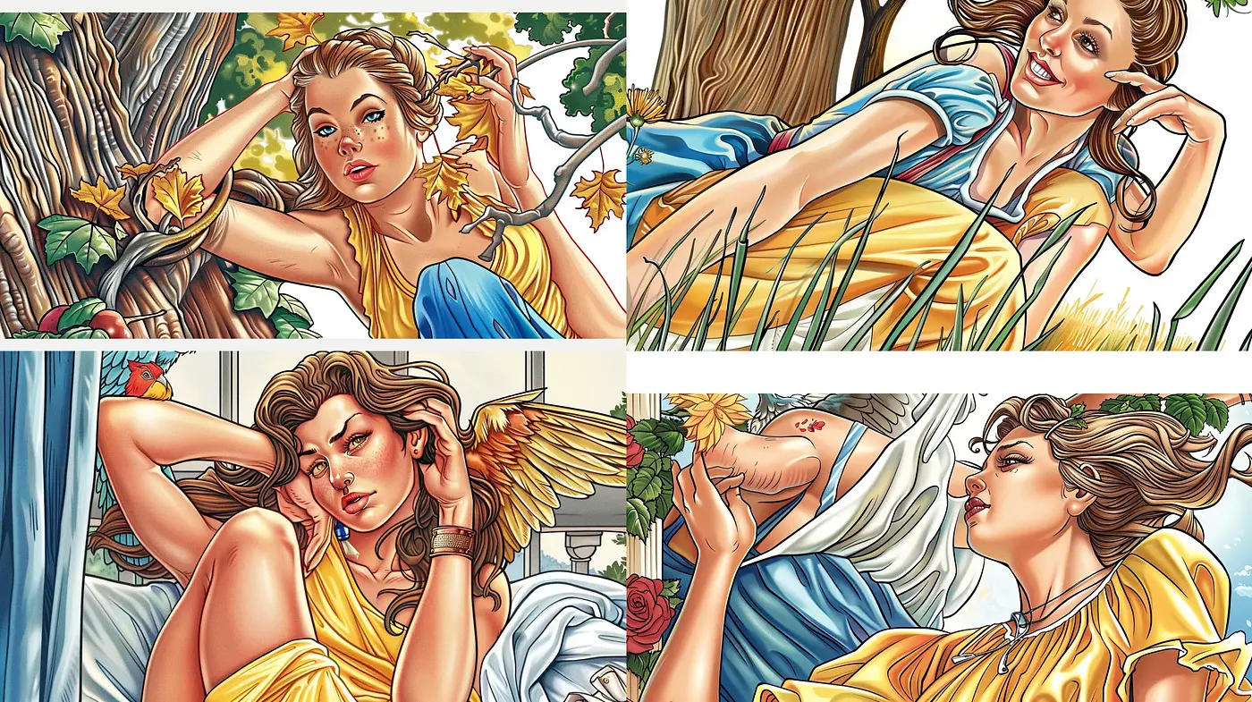 Lush and Vivid Illustrative Realism - Midjourney sref style