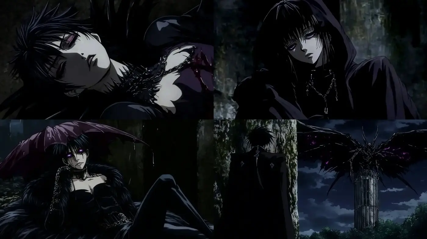 Nocturnal Elegance: A Gothic Anime Dreamscape - Midjourney sref style