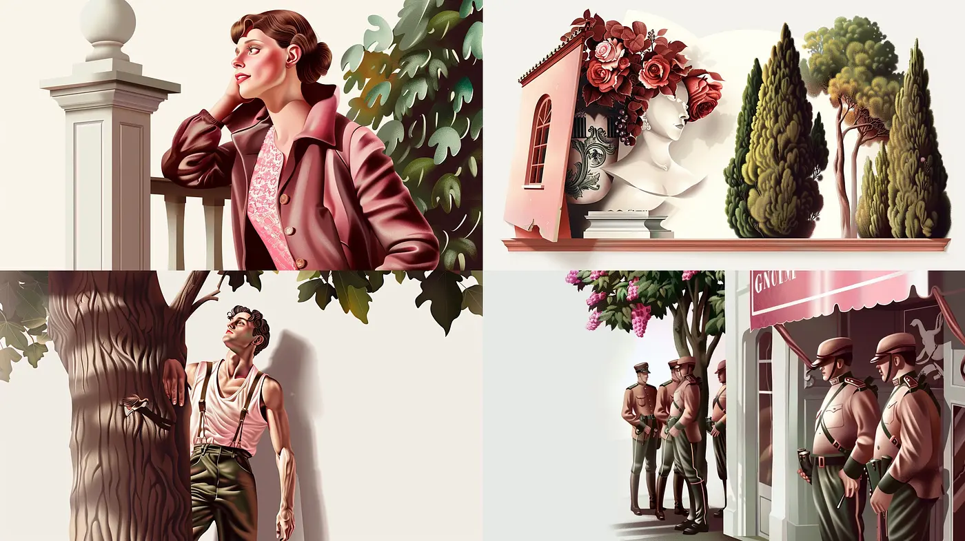 Timeless Elegance: A Fusion of Classic Romanticism and Subtle Surrealism - Midjourney sref style