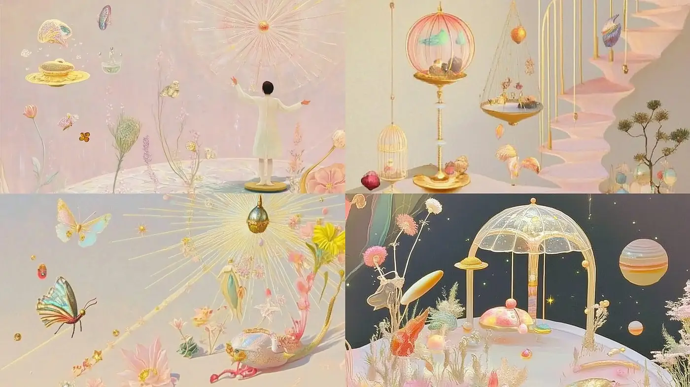 Ethereal Dreamscapes with Surrealist Tones - Midjourney sref style