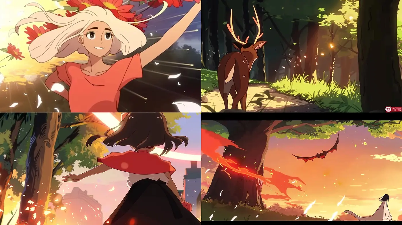 Warm-Toned Anime-Inspired Illustrative Panoramas - Midjourney sref style