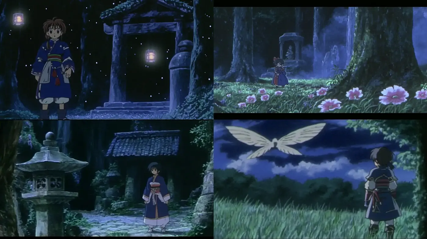 Enigmatic Nocturnal Anime Dreamscape - Midjourney sref style