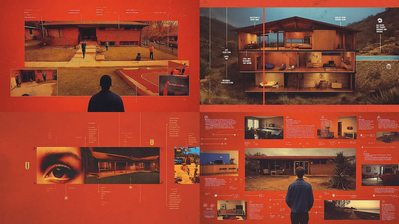 Vintage Cinematic Aesthetic with Modern Architectural Elements - Midjourney sref style
